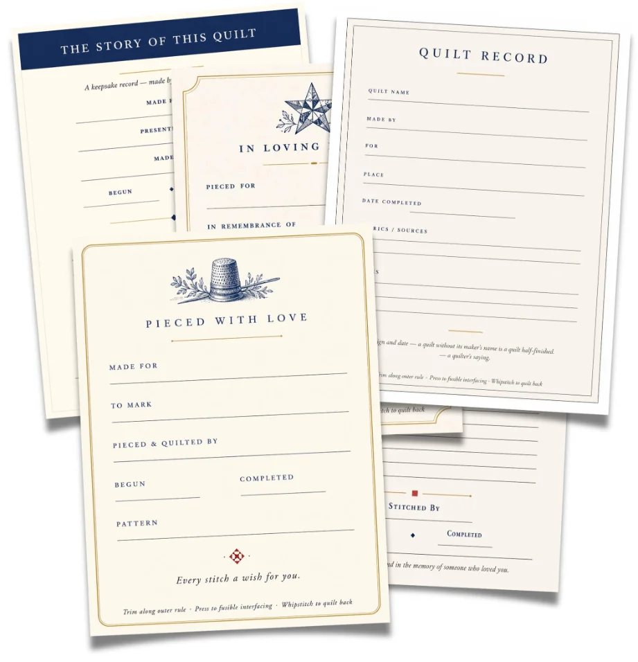 The Keepsake Label & Memory-Card Pack